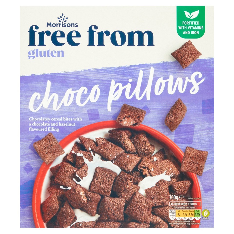 Morrisons Free From Choco Pillows 300g