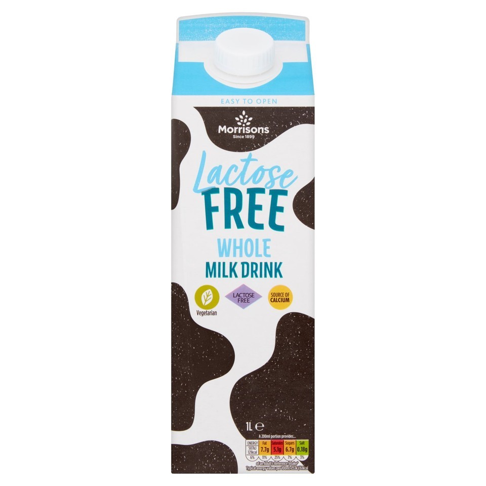 Morrisons Lactose Free Whole Milk 1l
