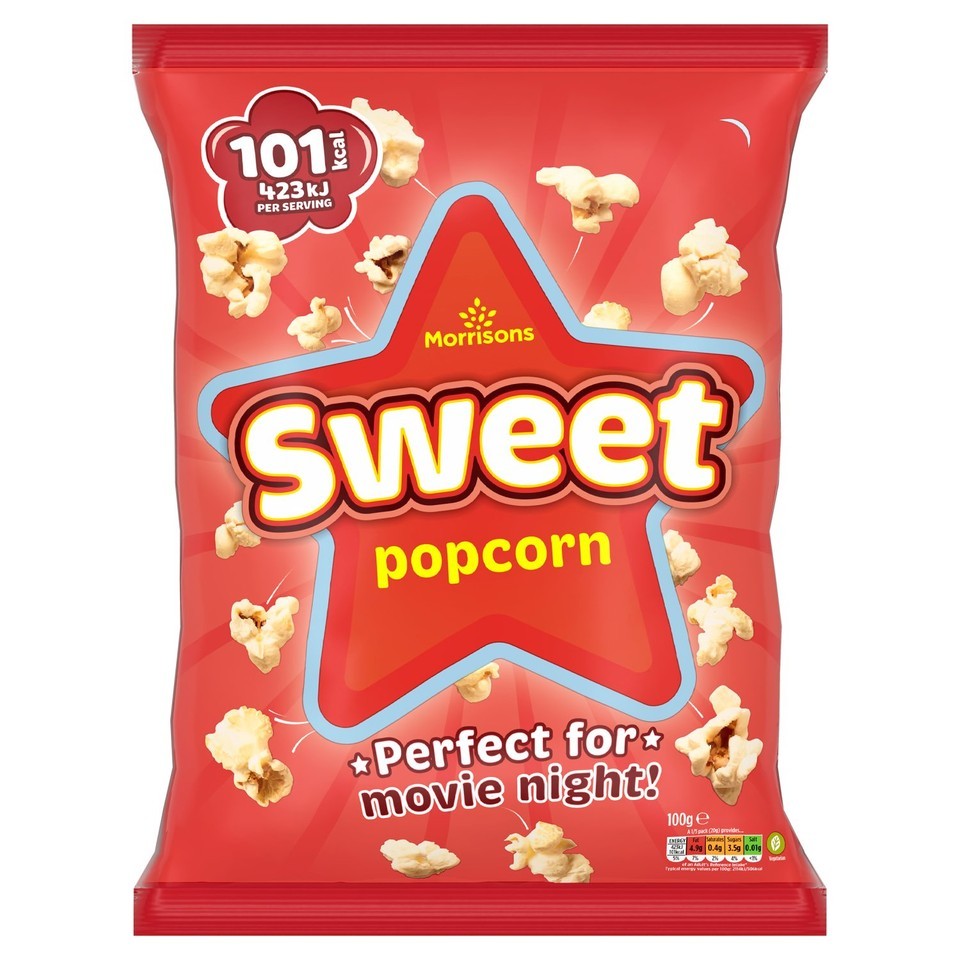 Morrisons Sweet Popcorn 100g