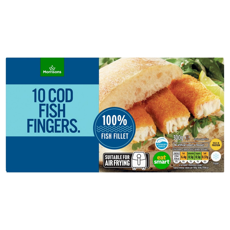 Morrisons 10 Cod Fish Fingers 300g