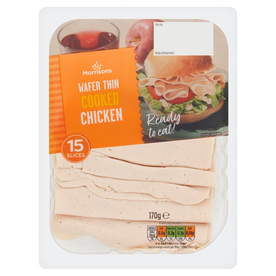 Morrisons Wafer Thin Cooked Chicken 170g