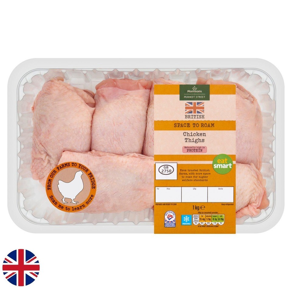 Morrisons British Chicken Thighs 1kg