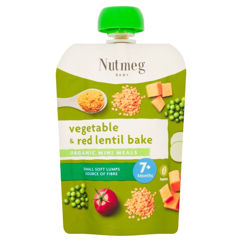 Nutmeg Vegetable & Red Lentil Bake Baby Food 7M+ 130g