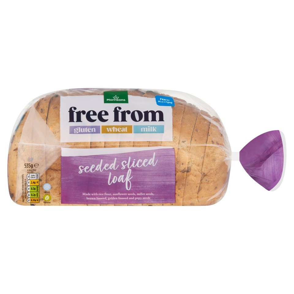 Morrisons Free From Seeded Sliced Loaf 535g