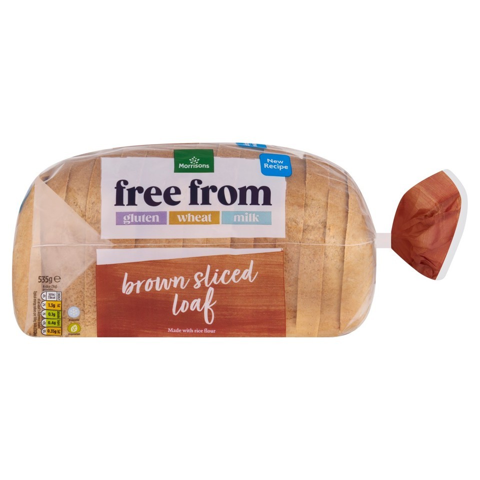 Morrisons Free From Brown Sliced Loaf 535g