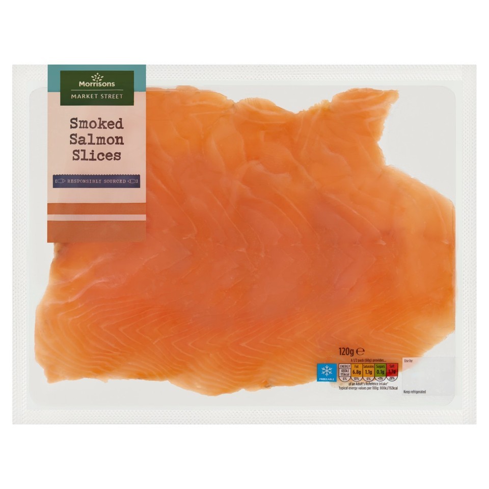 Morrisons Smoked Salmon Slices 120g