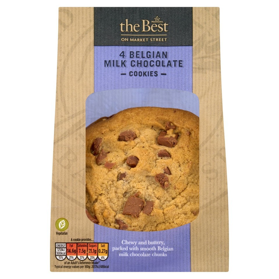 Morrisons The Best Belgian Milk Chocolate Cookies