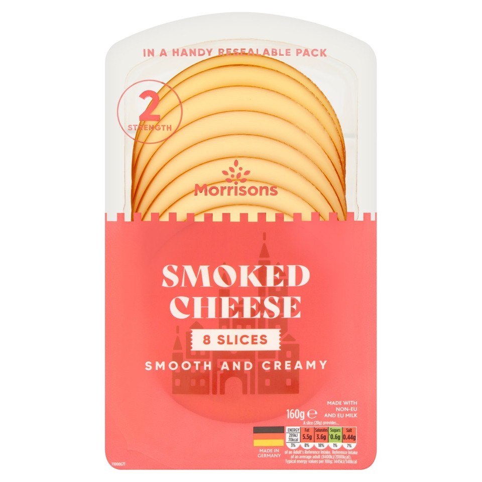 Morrisons Smoked Cheese Slices 160g