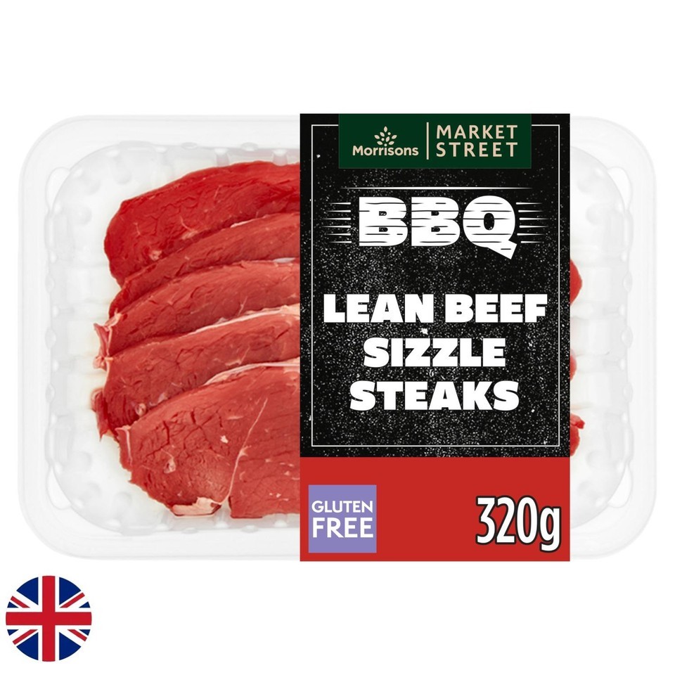 Morrisons British  Beef Sizzle Steak 320g