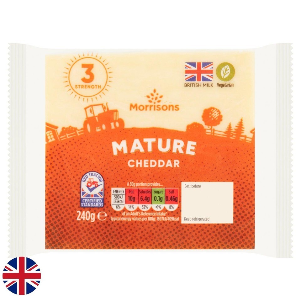 Morrisons British Mature Cheddar 240g