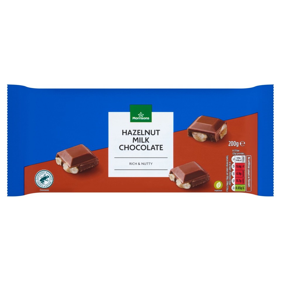 Morrisons Milk Chocolate Wholenut 200g