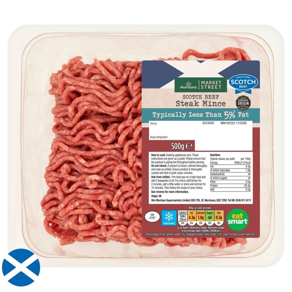 Morrisons Scotch Steak Mince 5% Fat 500g