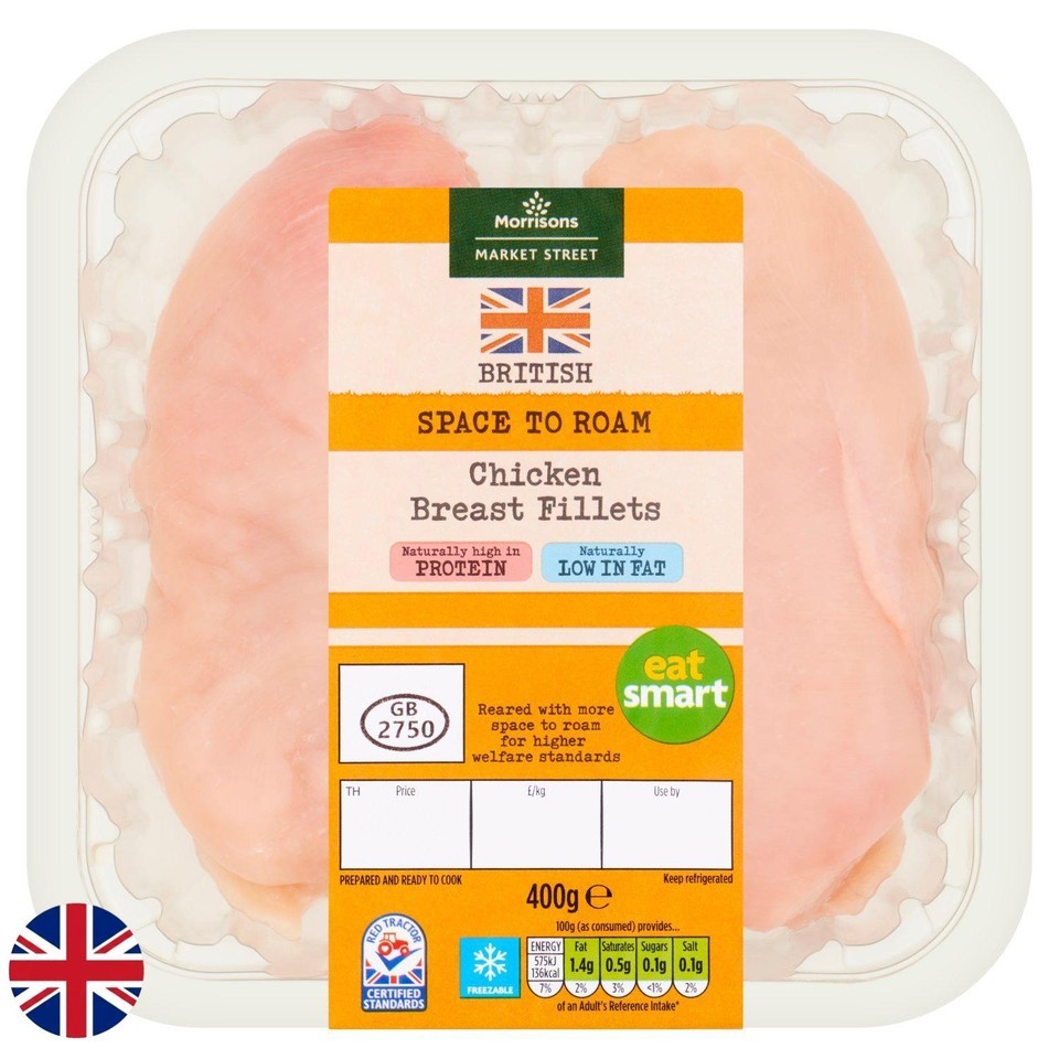 Morrisons British Chicken Breast Fillets 400g