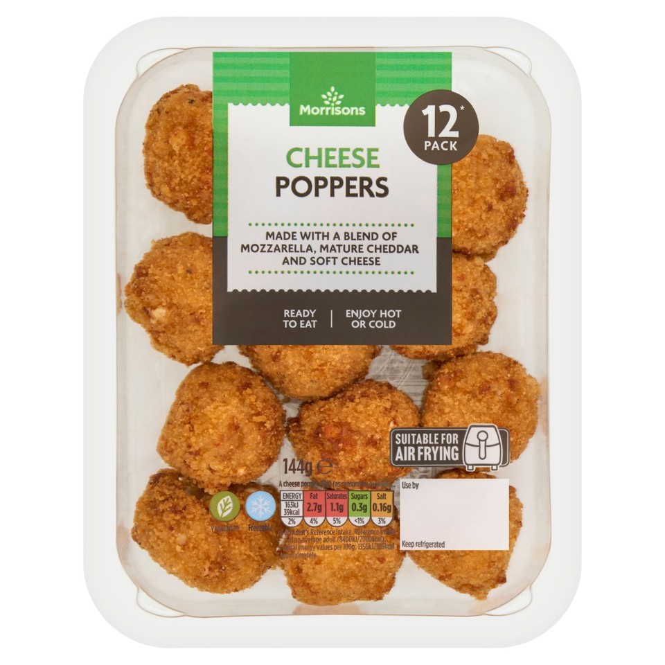 Morrisons Cheese Poppers 144g