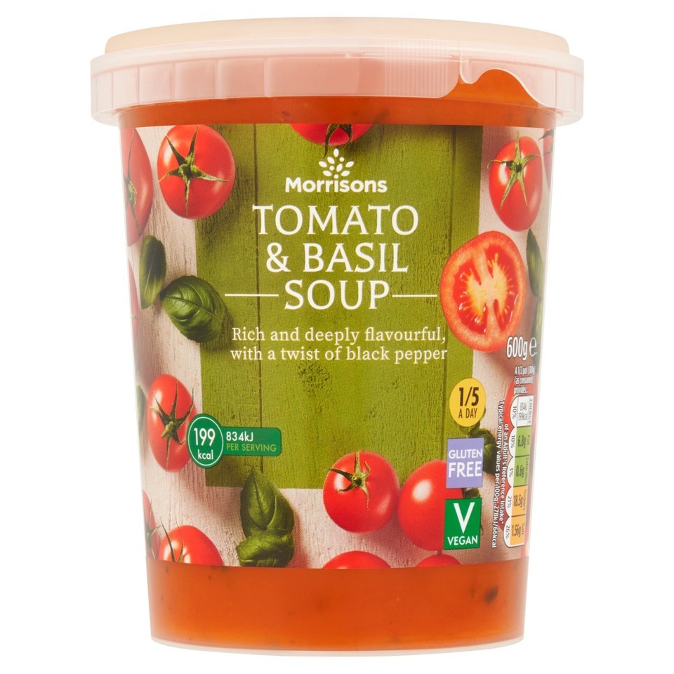 Morrisons Tomato & Basil Soup 600g