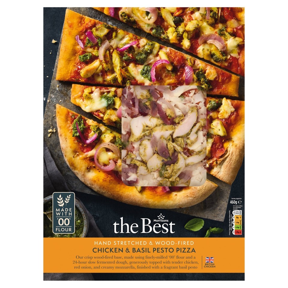 Morrisons The Best Chicken & Basil Pesto Pizza 460g