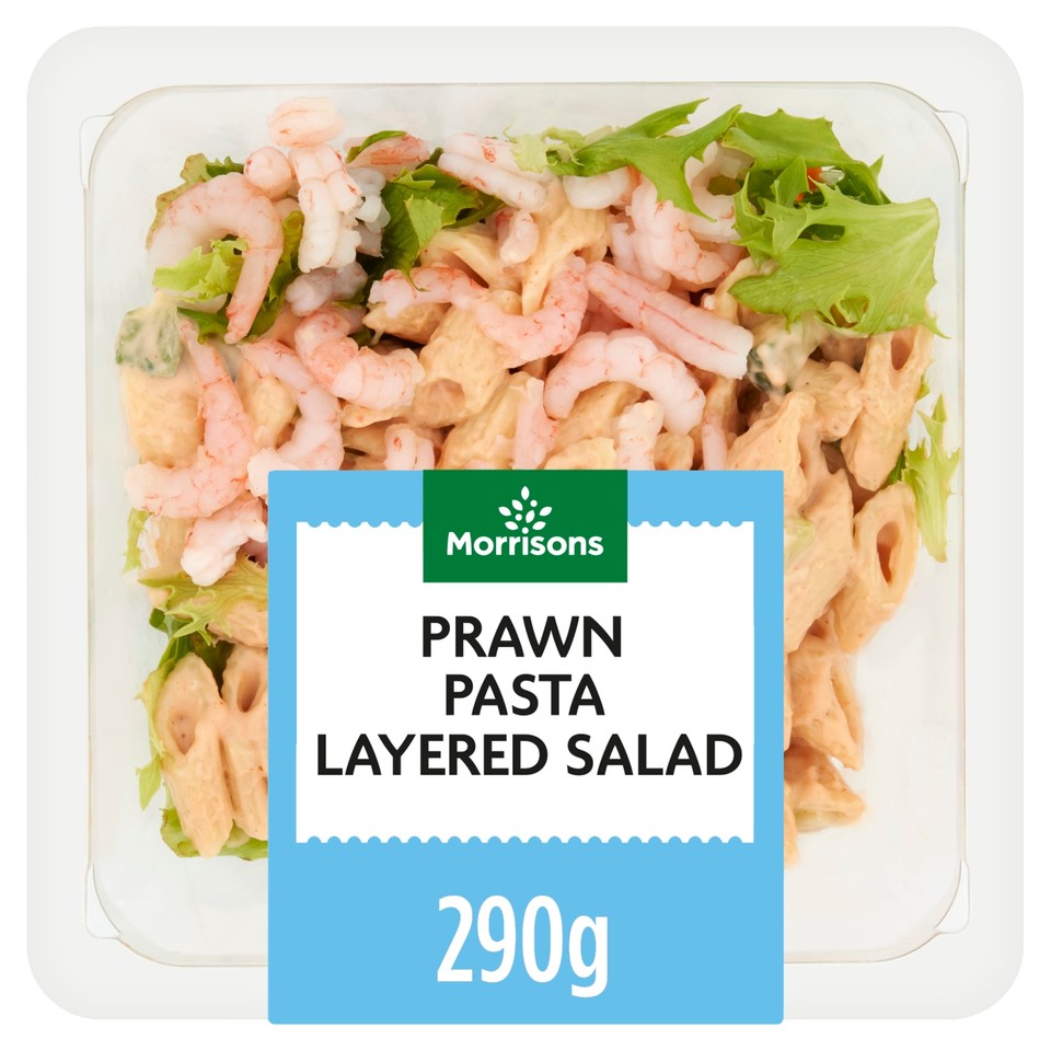Morrisons Prawn Pasta Layered Salad