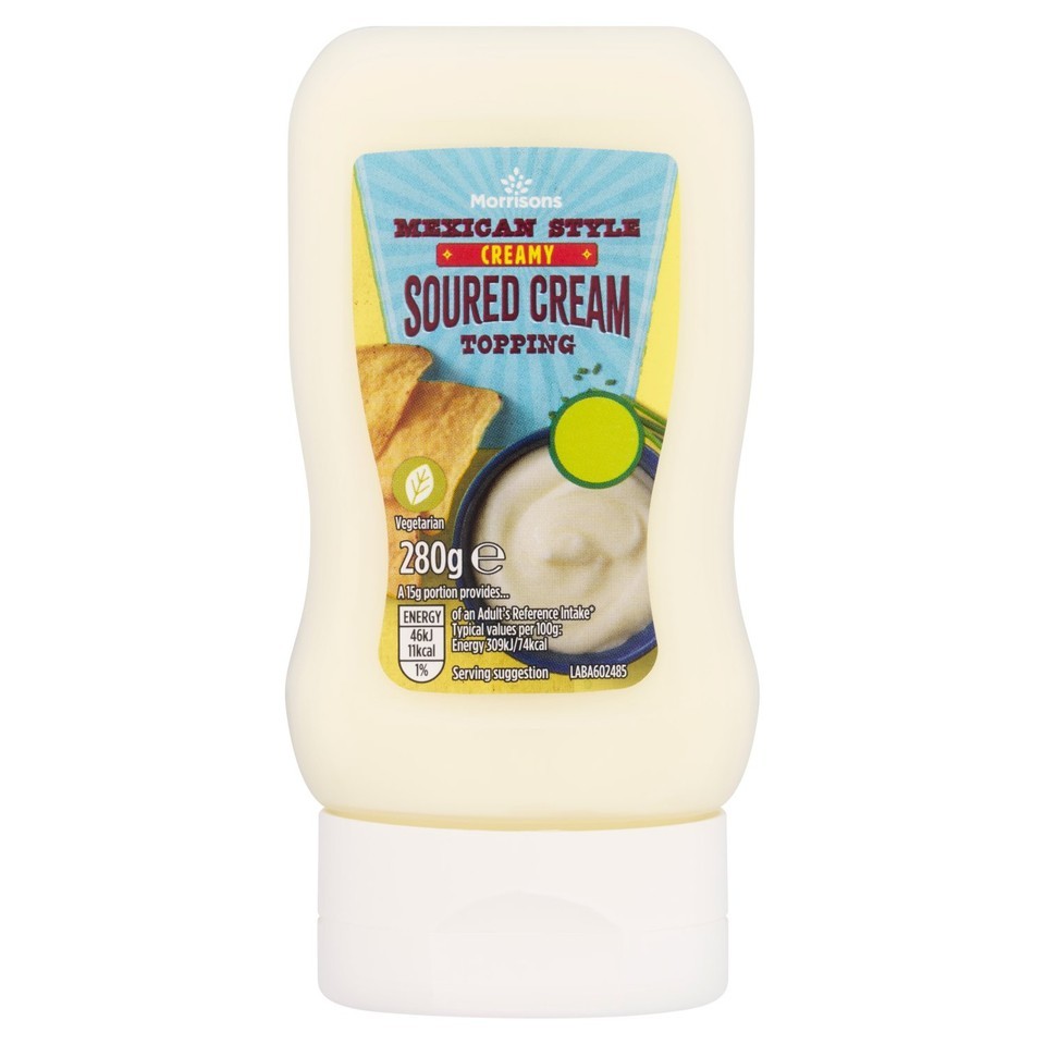 Morrisons Creamy Soured Cream Squeezy Topping 280g