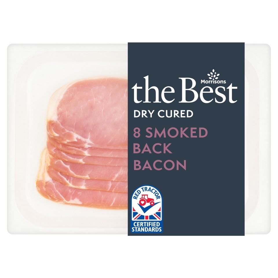 Morrisons The Best 8 Smoked Back Bacon 240g