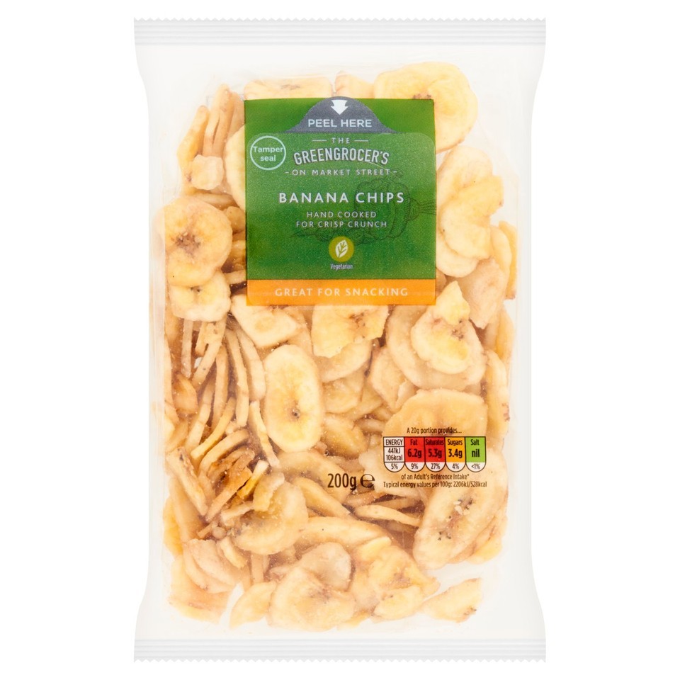 Morrisons Dried Banana Chips 200g