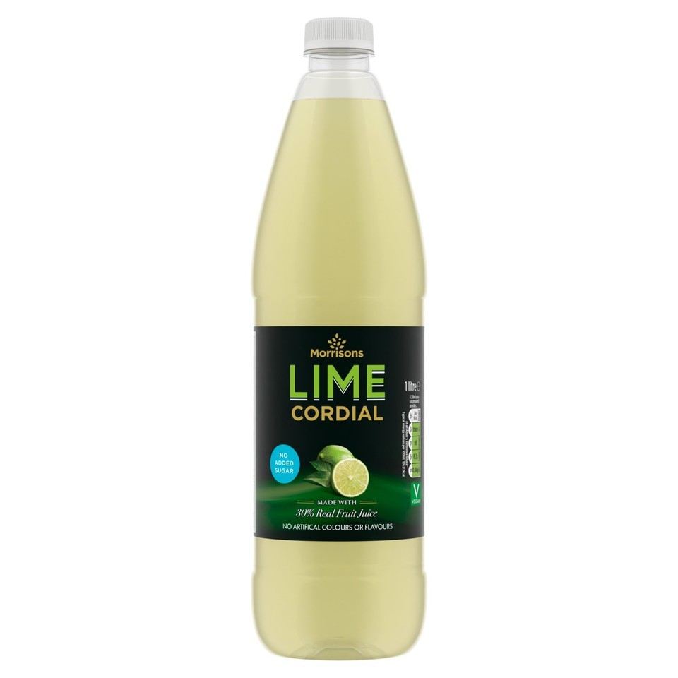 Morrisons Lime Cordial 1l