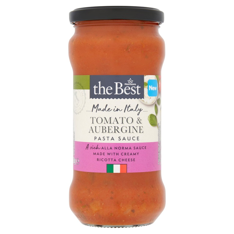 Morrisons The Best Tomato & Aubergine Pasta Sauce 350g