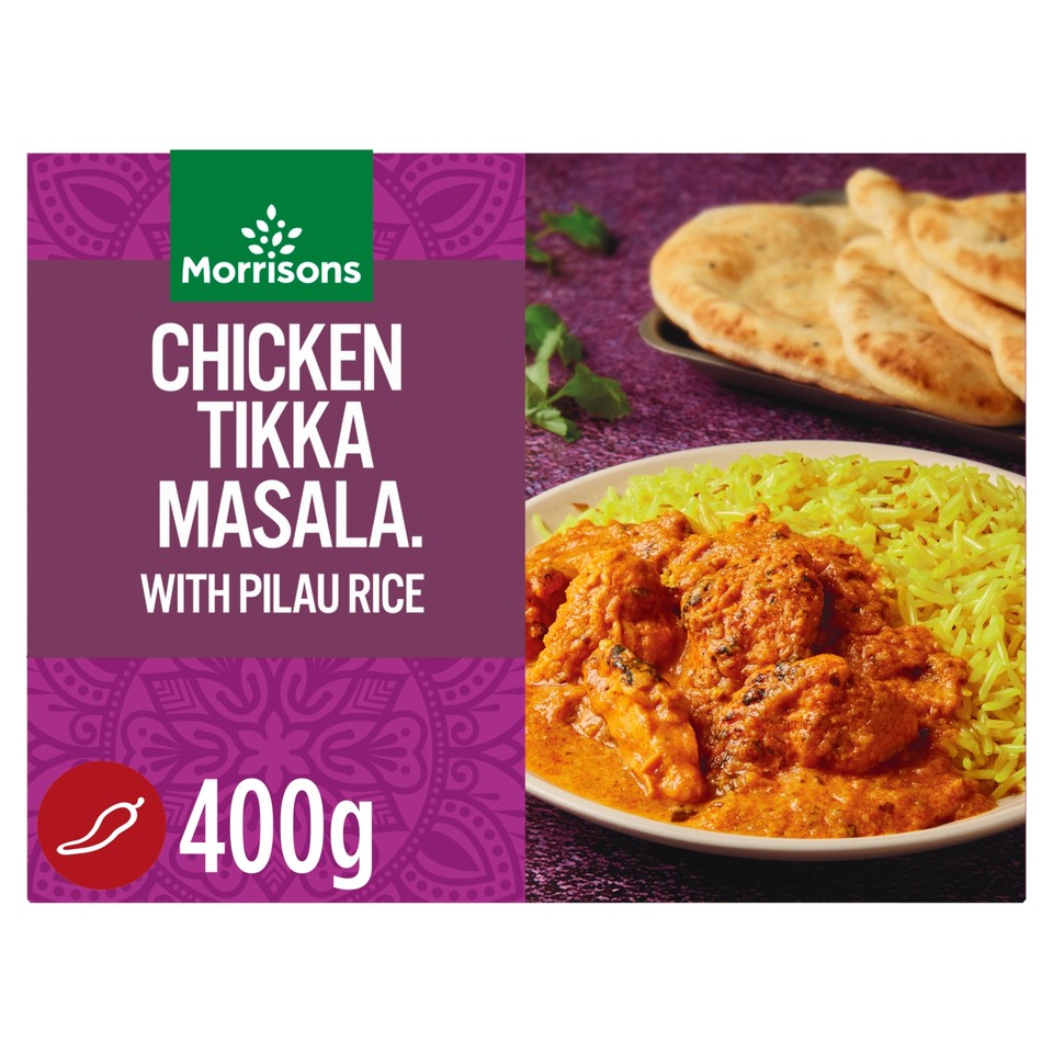 Morrisons Chicken Tikka Masala With Rice 400g