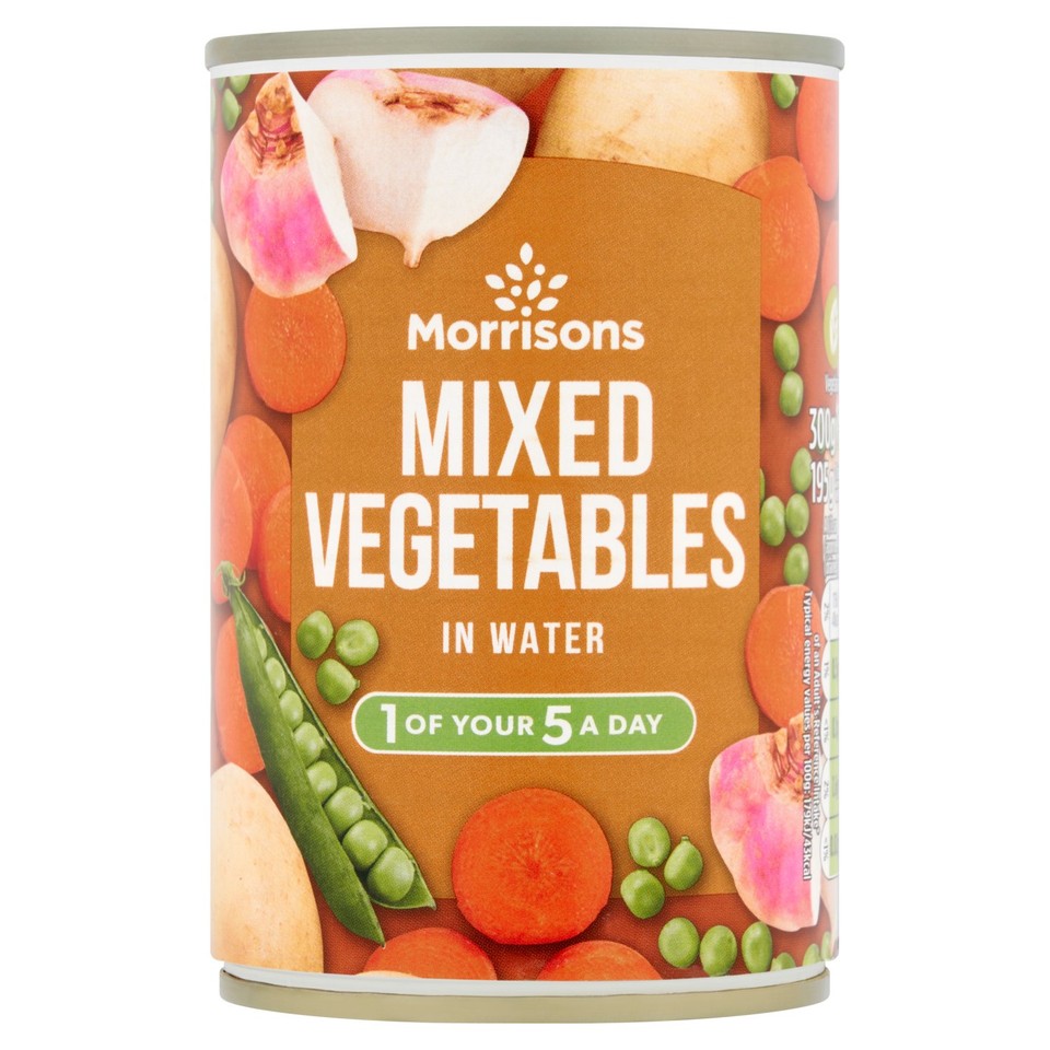 Morrisons Mixed Vegetables In Water 300g