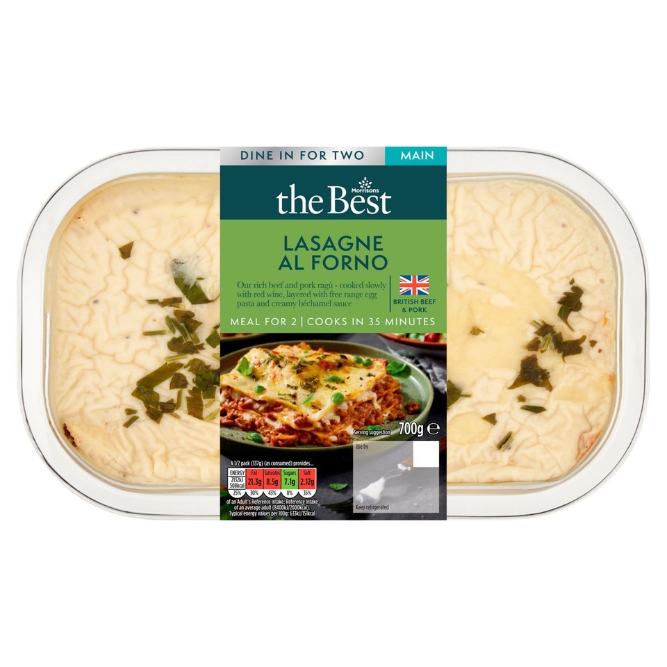 Morrisons The Best Lasagne Al Forno 700g