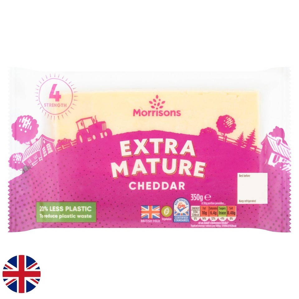 Morrisons British Extra Mature Cheddar 400g