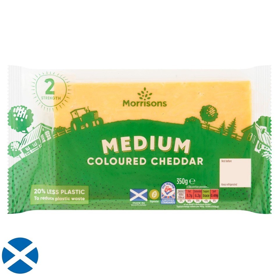 Morrisons Scottish Medium Coloured Cheddar 400g
