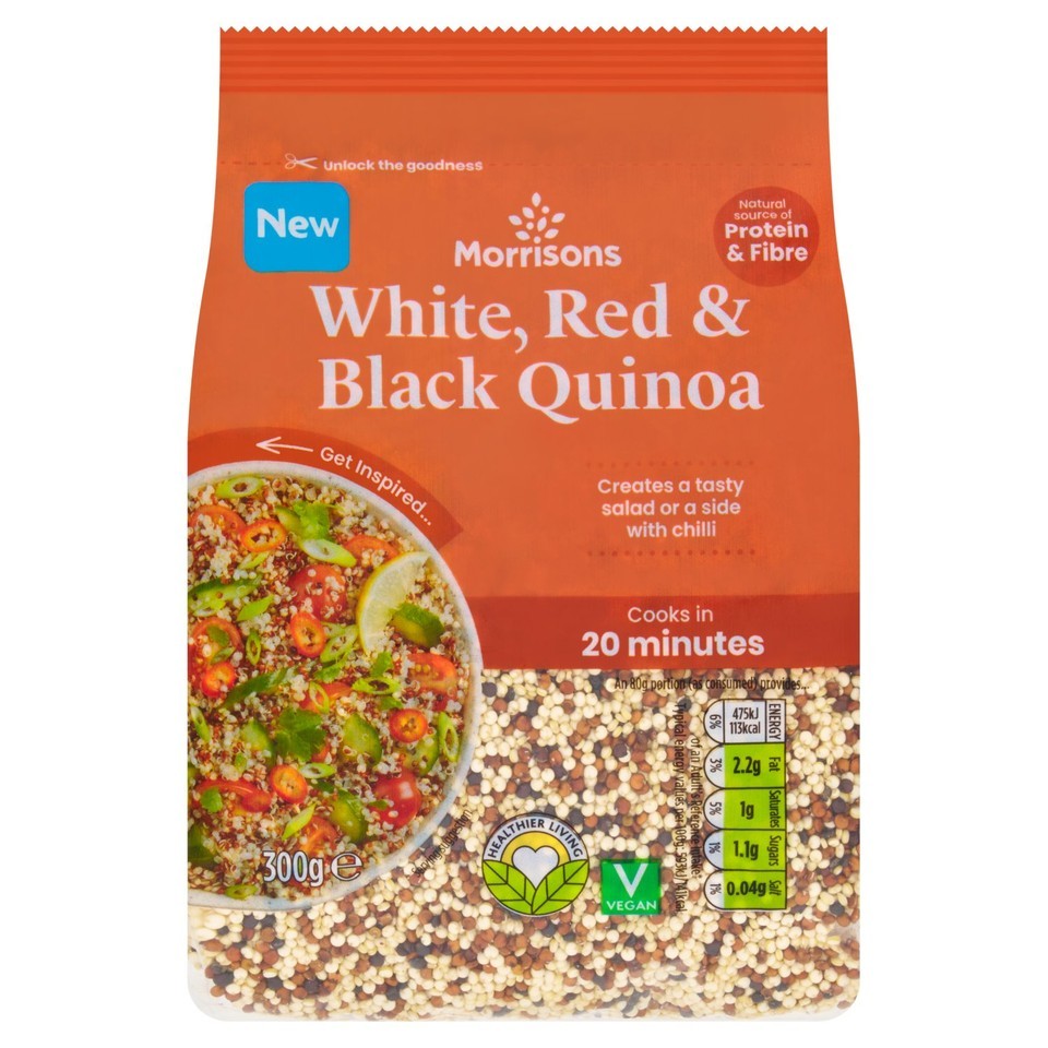 Morrisons White, Red & Black Quinoa 300g