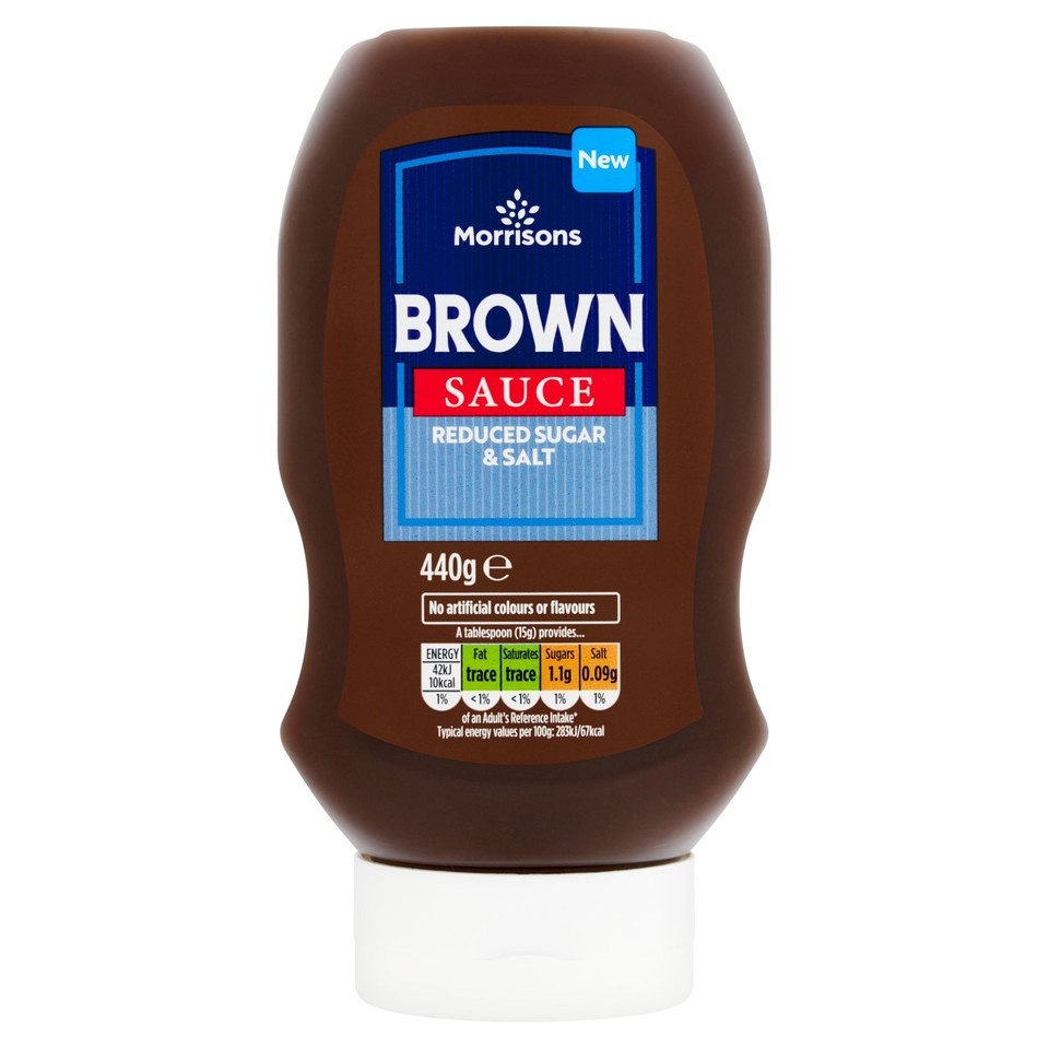 Morrisons Reduced Salt & Sugar Brown Sauce   450g