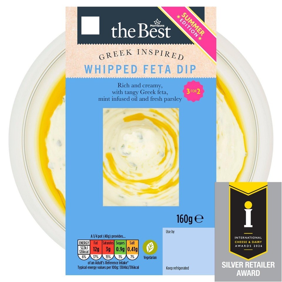 Morrisons The Best Whipped Feta Dip With Mint Oil   160g