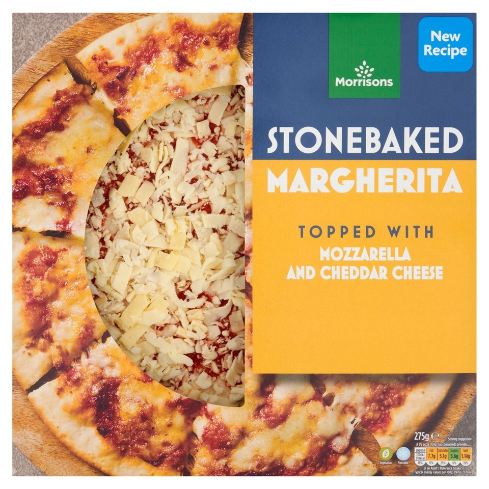 Morrisons Stonebaked Cheese & Tomato Pizza 275g