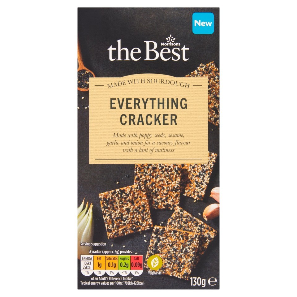 Morrisons The Best Everything Cracker With Sourdough 130g