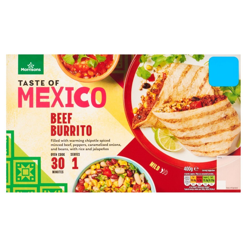 Morrisons Beef Burrito 400g