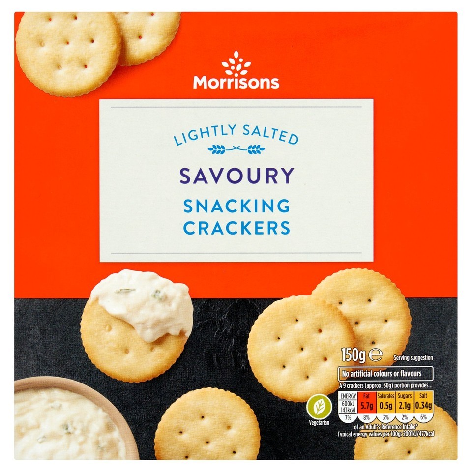 Morrisons Savoury Snacking Crackers 150g
