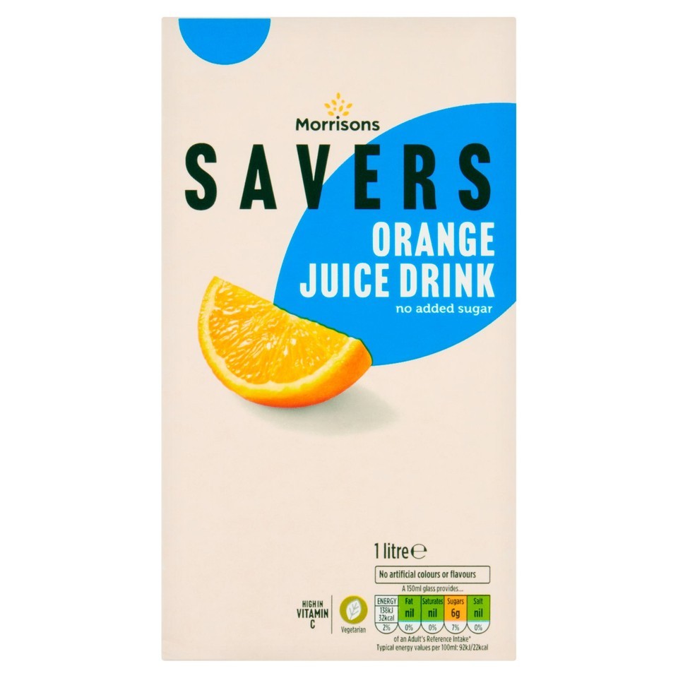Morrisons Savers Orange Juice Drink 1L