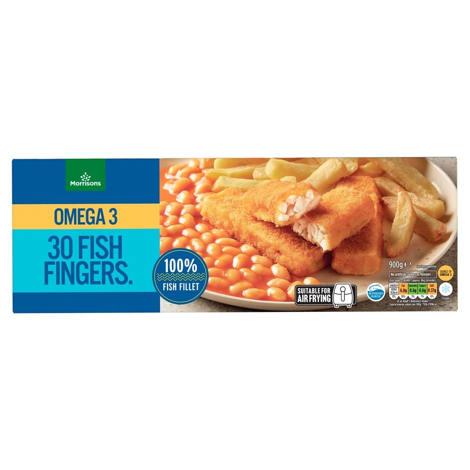 Morrisons 30 Omega 3 Fish Fingers 900g