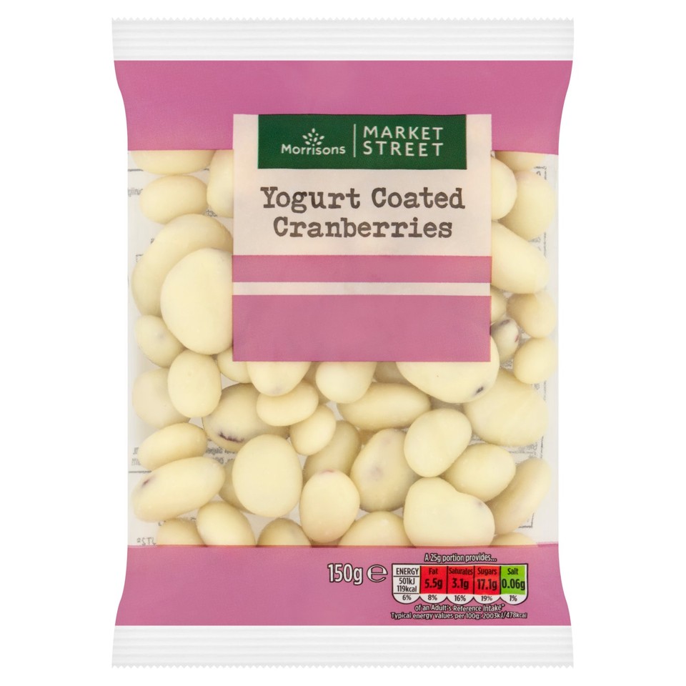 Morrisons Yoghurt Coated Cranberries 150g