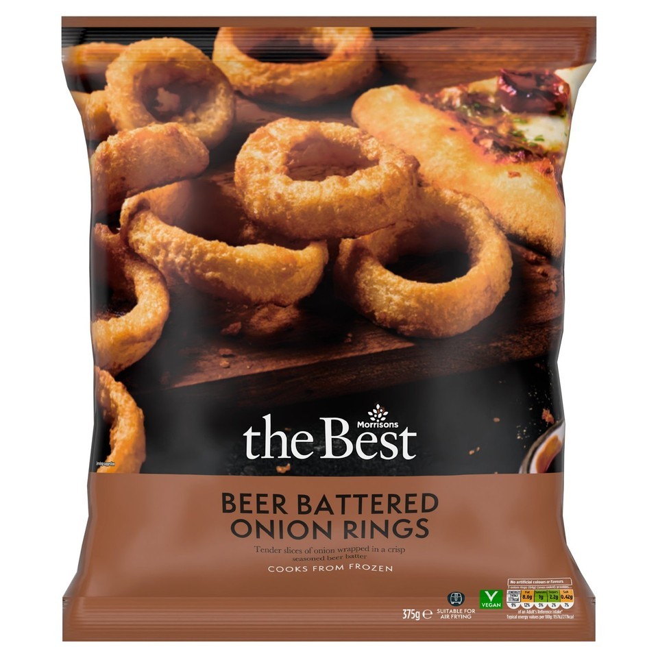Morrisons The Best Beer Battered Onion Rings 375g