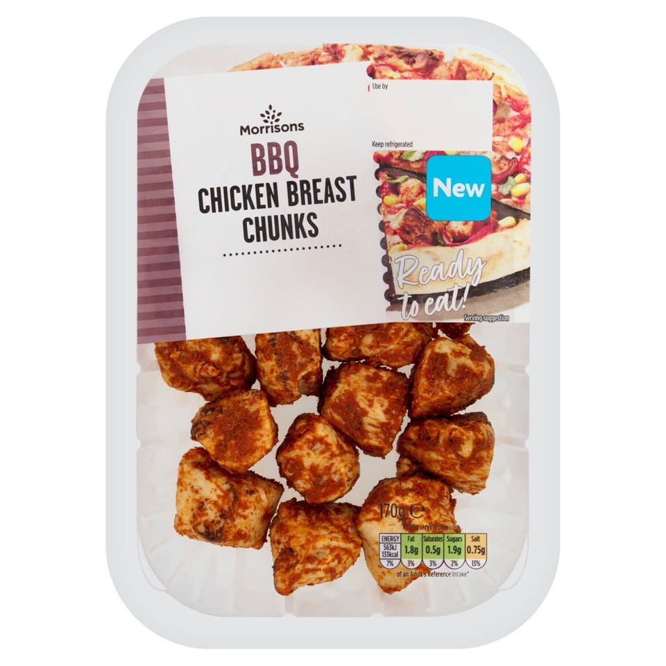 Morrisons Ready To Eat BBQ Chicken Chunks   170g