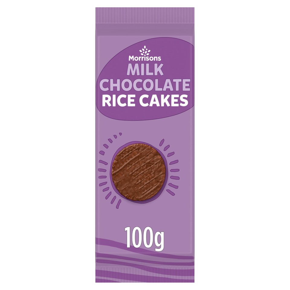 Morrisons Milk Chocolate Rice Cakes 100g