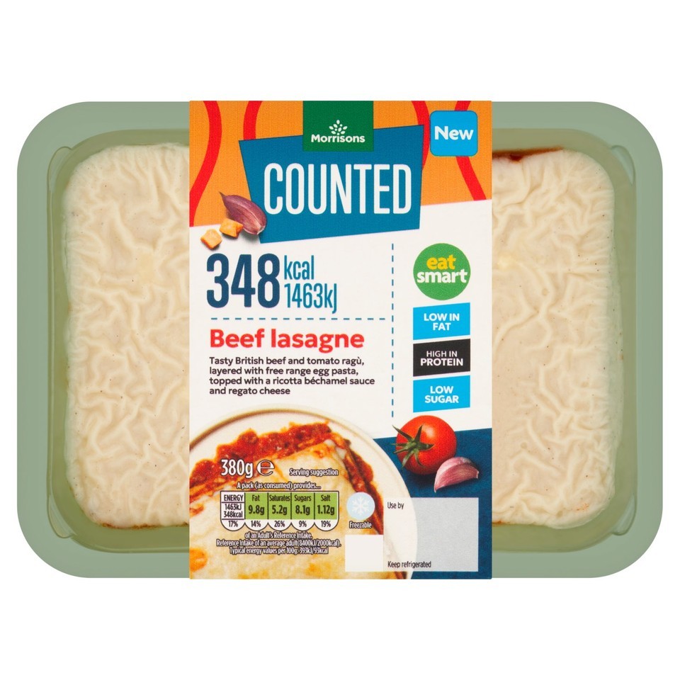 Morrisons Counted Beef Lasagne 380g