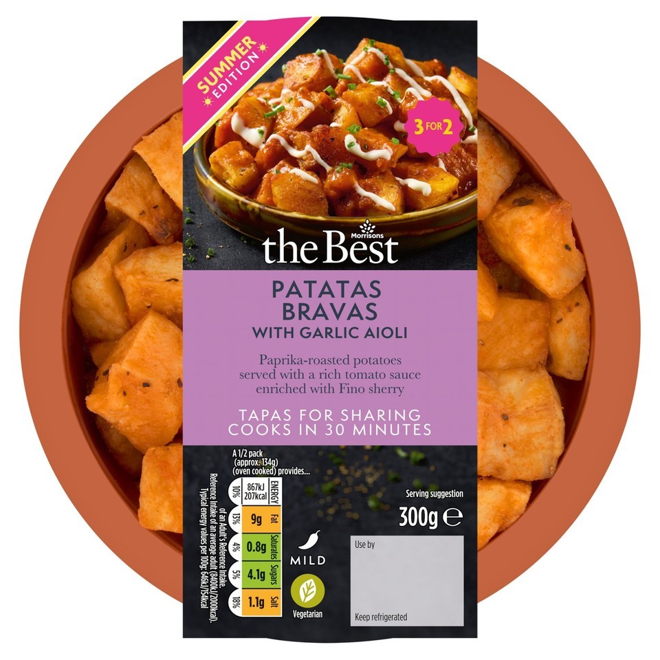 Morrisons The Best Hot Tapas Style Patatas Bravas 300g