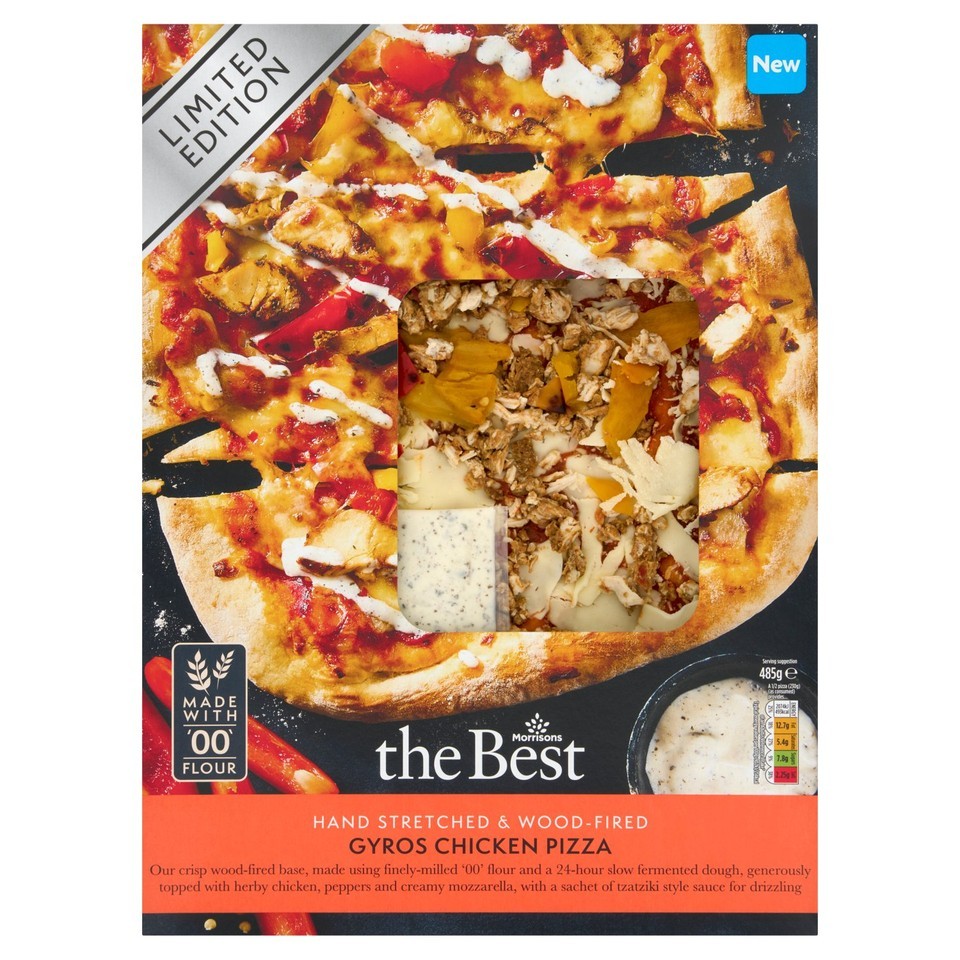 Morrisons The Best LE Gyros Chicken Pizza  485g