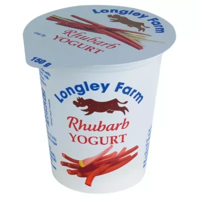 Longley Farm Rhubarb Yogurt 150g