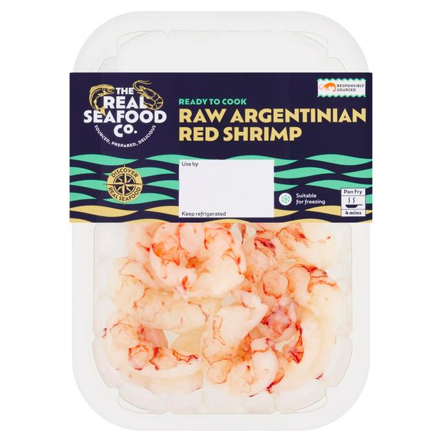 The Real Seafood Co. Raw Argentinian Red Shrimp 180g