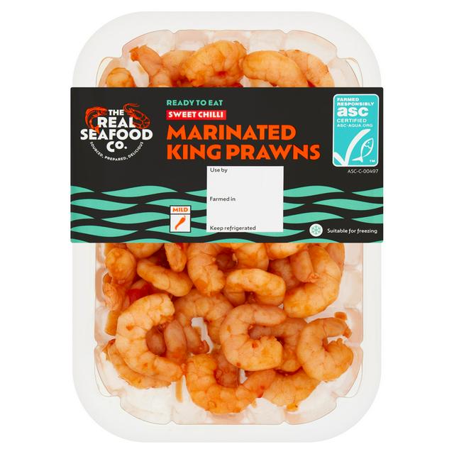 The Real Seafood Co. Sweet Chilli Marinated King Prawns 170g